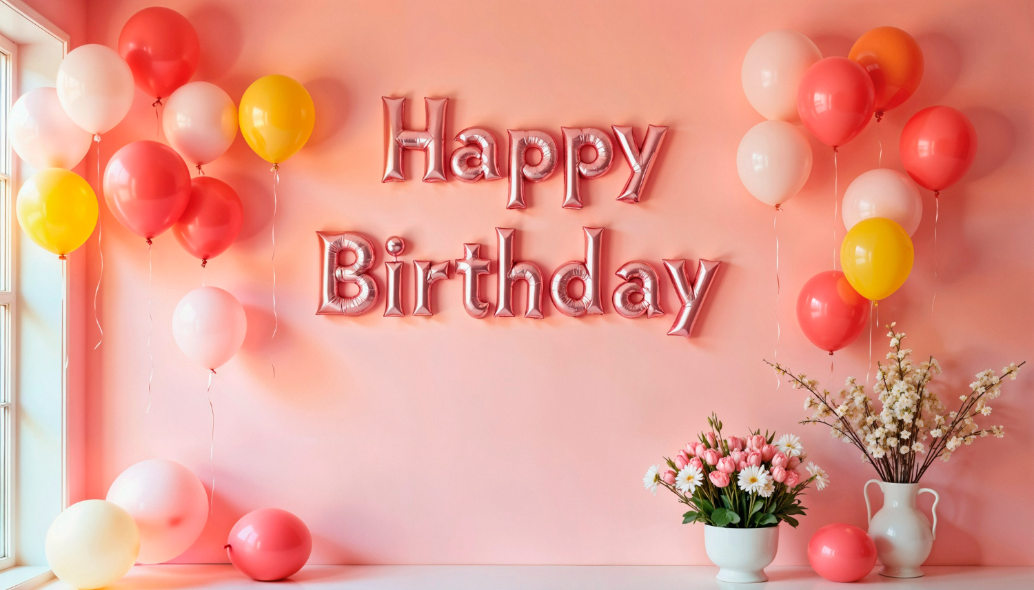 Balloon decoration design for bithday parties